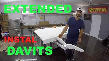 Under mount EXTENDED davit www.dinghydavits.com