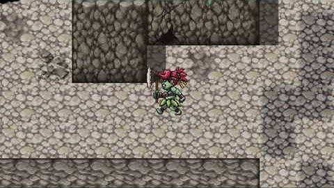 モンスター素材、ゾンビ女の歩行グラ（キャラチップ ）