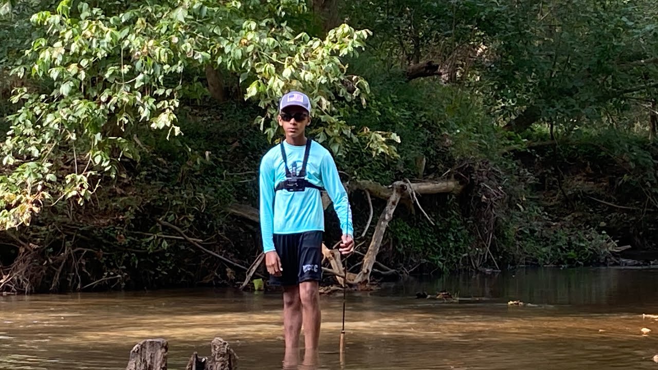 Fishing TOP WATER Fly Fishing At THE CREEK (Piscifun Fly Fishing) YouTube