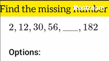 Math puzzle, Can you Find the missing number