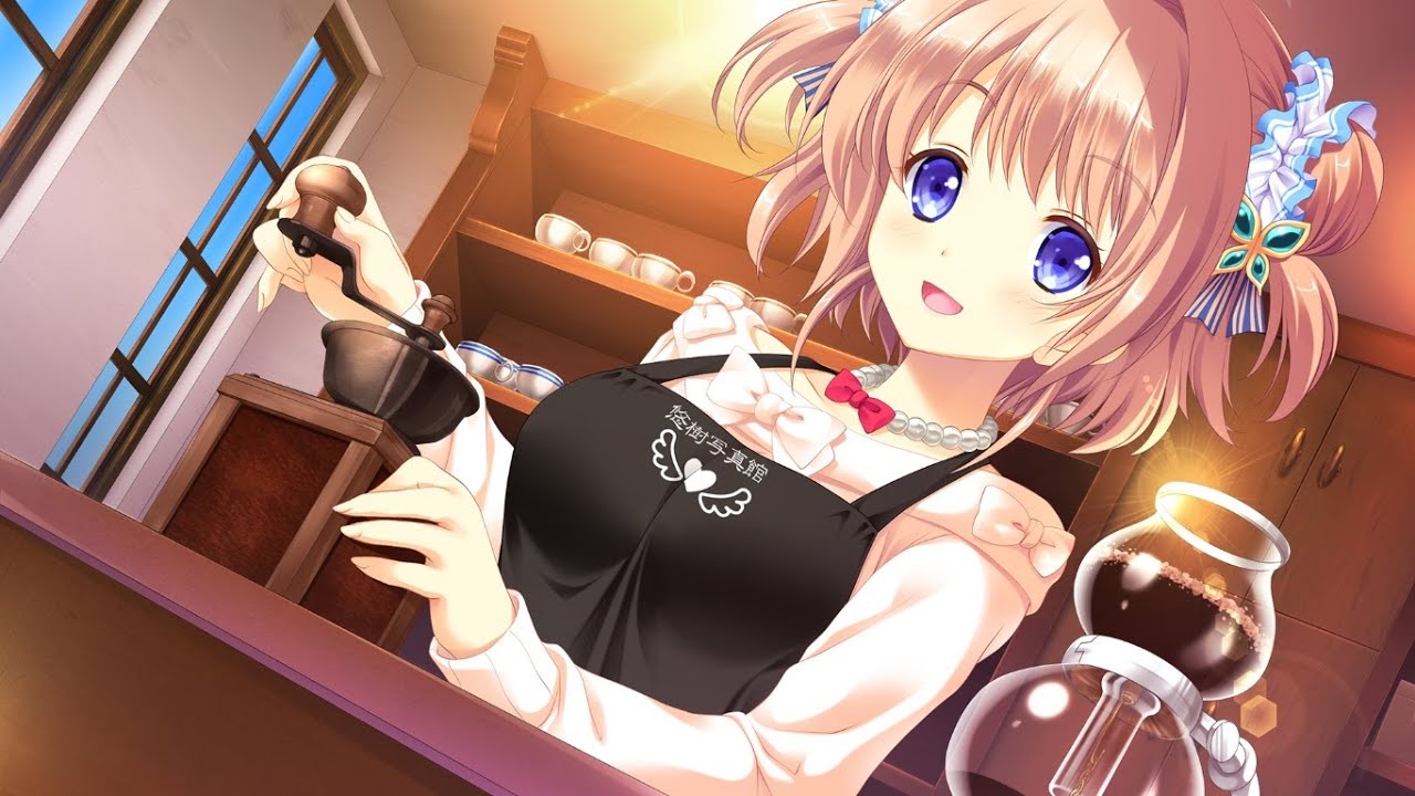 Эроге жизнь 2. Визуальная новелла Oppai Cafe. Hoshi ori Yume Mirai. Visual novel Maid.