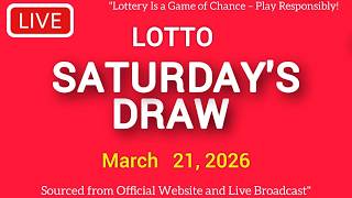 The National Lottery Lotto Draw Live results from Saturday 21 Mar 2026 | tonight lotto screenshot 1