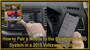 How to Pair a Mobile to the Bluetooth Audio System in a 2015 Volkswagen Sharan