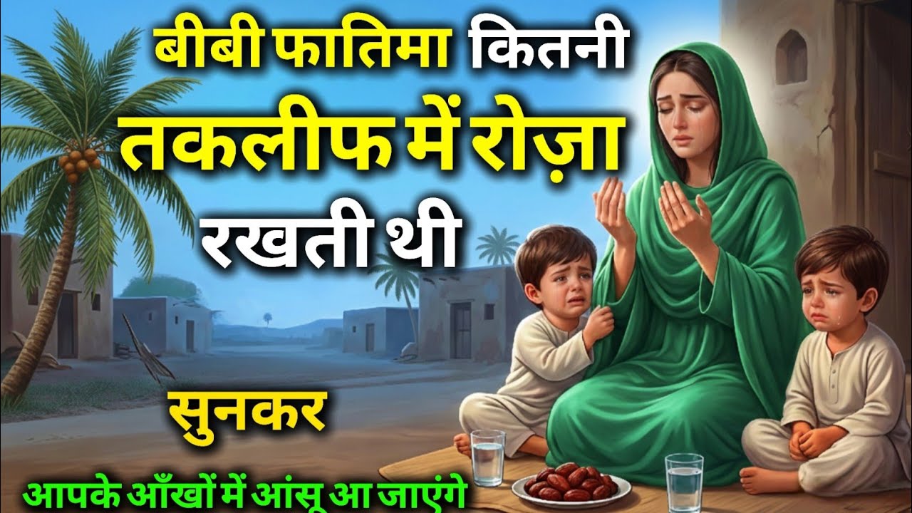 Bibi Fatima (RA) ke Roze ka Dardbhara Waqia | Muhammad SAW Aur Fatima Ki Aansu Bhar Aane Wali Iftari