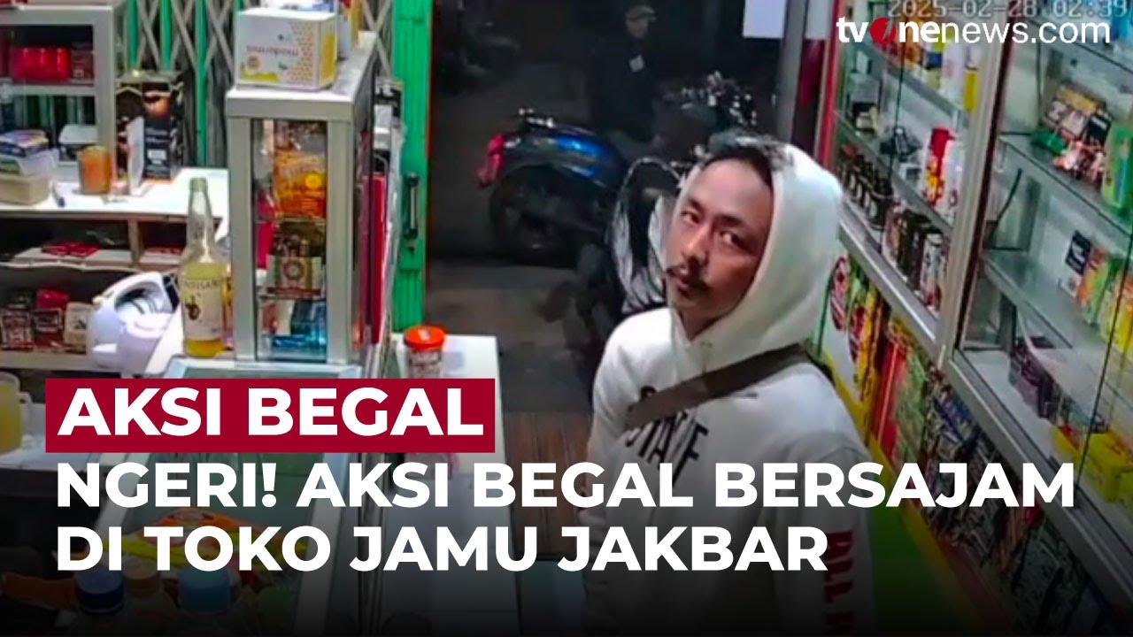 Aksi Begal di Kebon Jeruk Terekam CCTV! Pedagang Jamu Jadi Korban Perampokan | OneNews Update