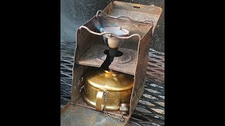 COOKING STEAK ON 100 YEAR OLD PRIMUS STOVE