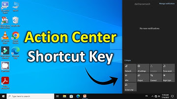 Shortcut Key to Open Action Center In Windows 10
