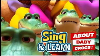Sing & Learn About Baby Crocs - Educational Fun Music Video For Kids