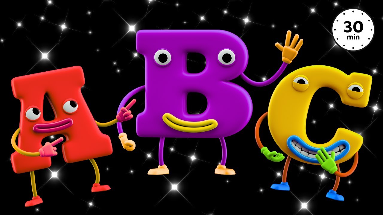 Colorful ABC Song for Kids | Learn the Alphabet A-Z Phonics | Toddlers ...