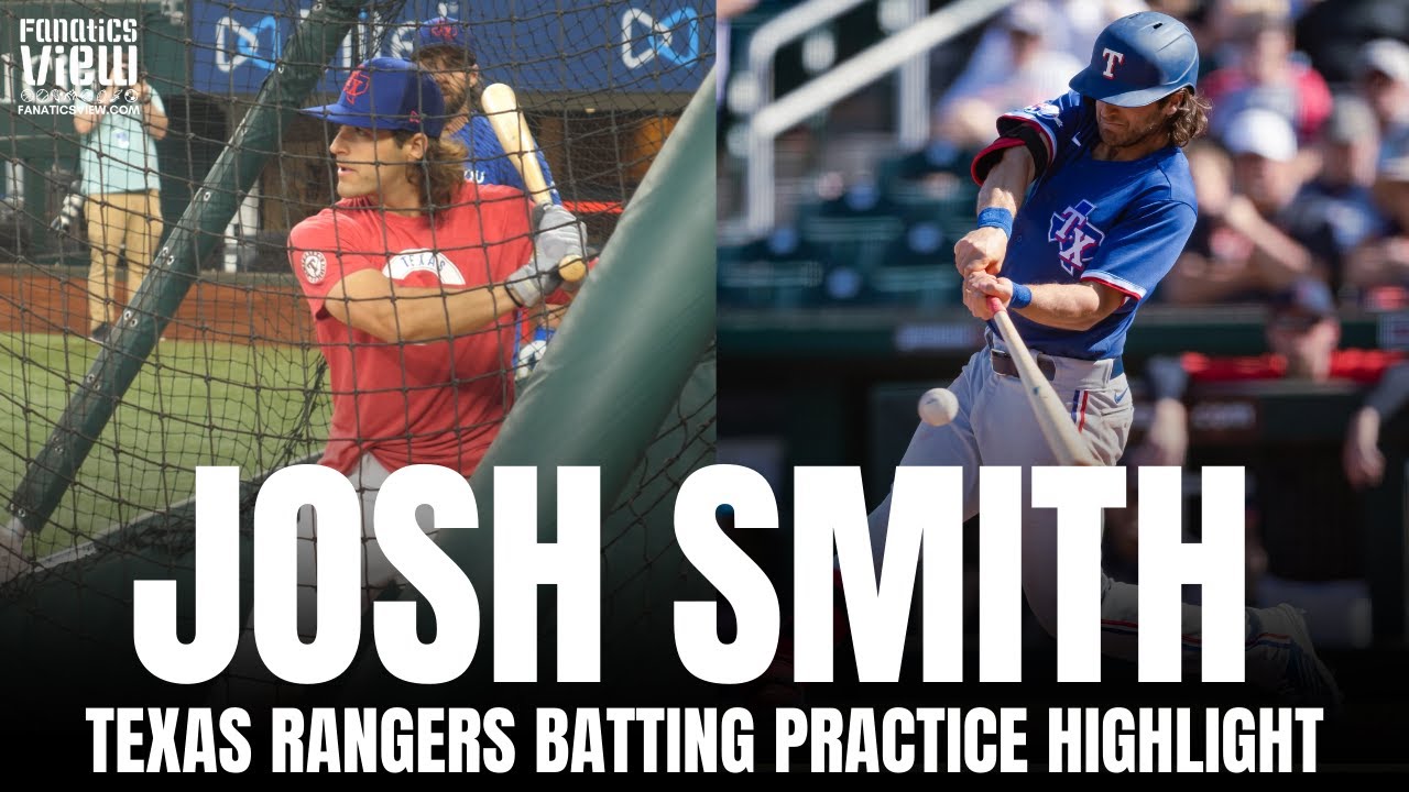 Josh Smith Takes First Round of Batting Practice With Texas
