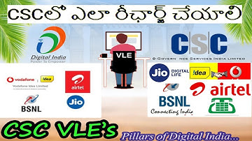 HOW TO RECHARGE IN CSC TELUGU || HOW TO RECHARGE IN CSC PORTAL@CSCTELUGUBADI
