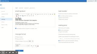 How to Add signature to Outlook Web App screenshot 5