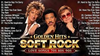 Rod Stewart, Bryan Adams, Bee Gees, Phil Collins 🎵 Soft Rock Love Songs 70s 80s 90s Greatest Hits