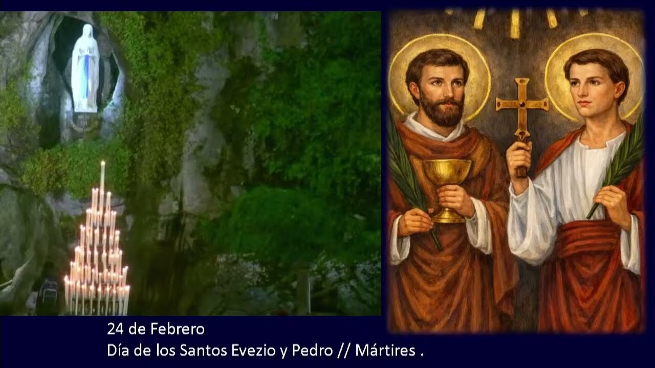 Rosario 24 de febrero día de los Santos Evezio y Pedro.