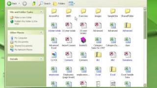 Windows XP Tutorial Sorting Window Contents Microsoft Training Lesson 1.10