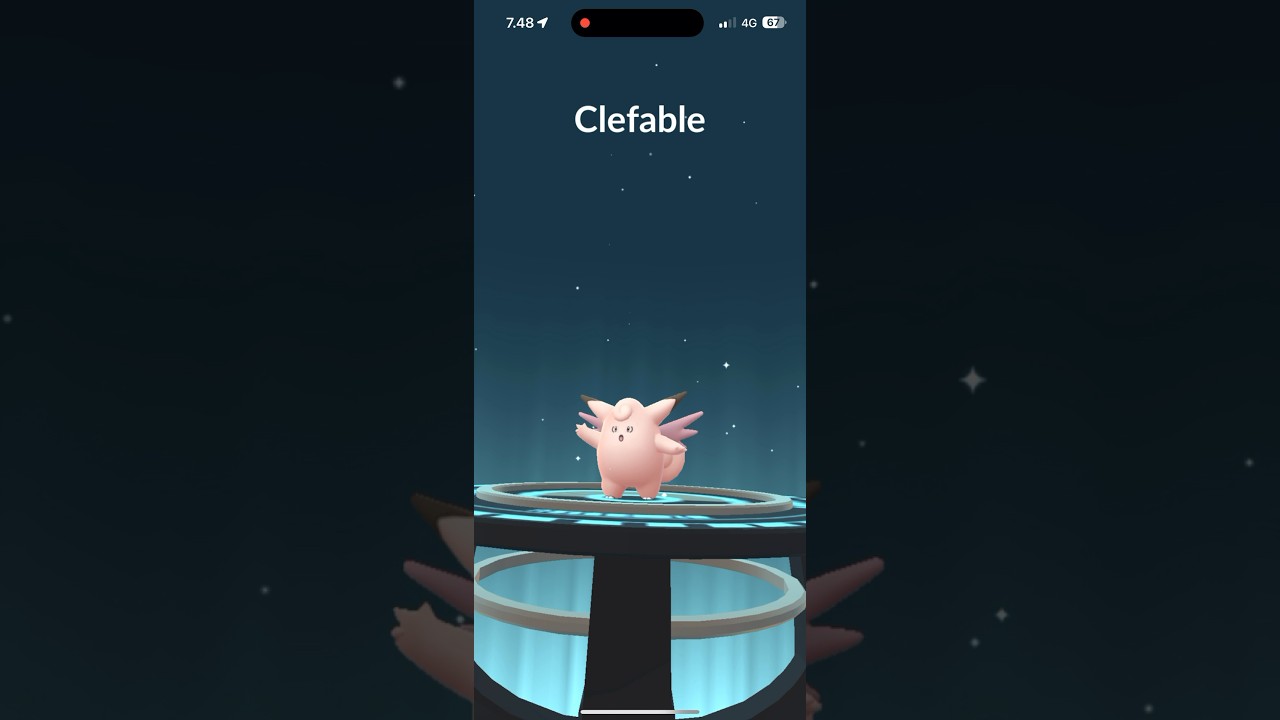 Pokemon GO - Clefairy evolve Clefable (iPhone 15 Pro Max) Pokémon GO 