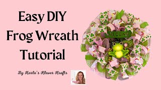 🐸 Easy DIY Frog Wreath Tutorial | Step-by-Step Crafting Guide with Karla's Klever Krafts 🐸