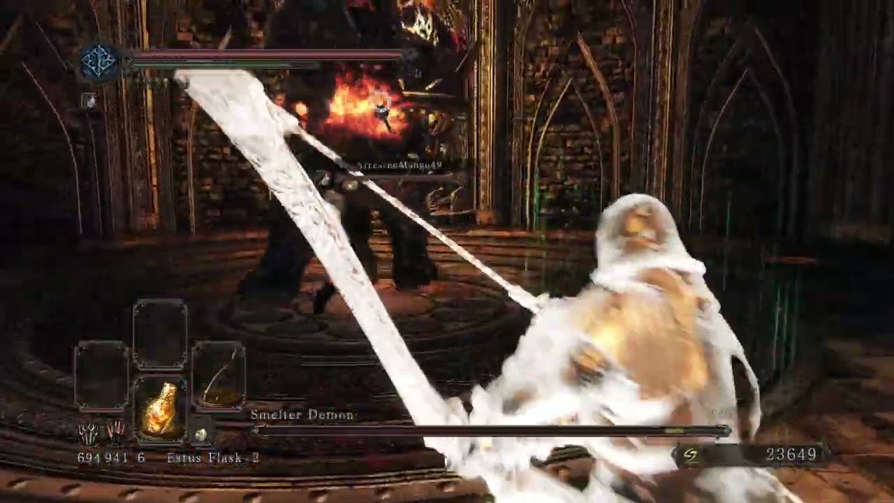 DS2 Ladle/Bow vs Smelter Demon (Ladle Host) YouTube