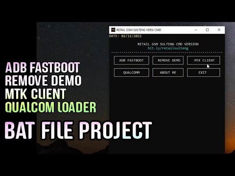 BAT FILE PROJECT | ADB, MTK CLIENT AND QUALCOM LOADER - YouTube