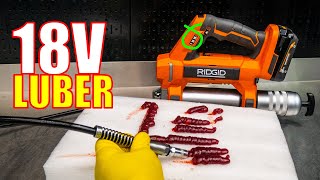 RIDGID Tools R860445 18V Grease Gun Review [2-SPEED 10K PSI]