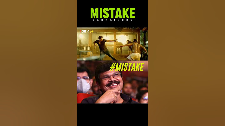 Sarrainodu Movie Mistake By Boyapati Srinu | Allu Arjun | Cinema Mistakes | #trending #shorts
