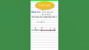 Các phép toán tập hợp - Phép hợp 2 tập hợp - Toán 10 #taphop #toán #shorts