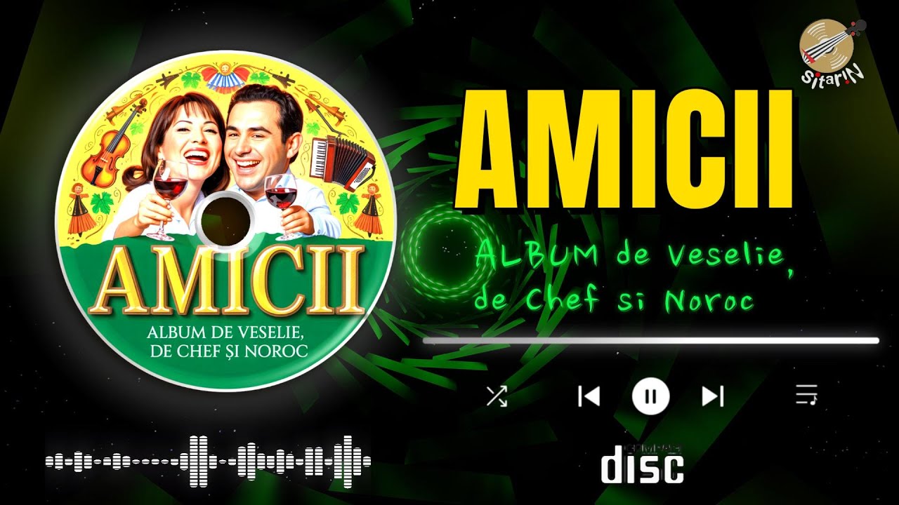 📀 CD / FORMAȚIA AMICII ❌ Album:  Mi-e Dor❌ Muzică Moldovenească de Veselie, de Chef si Noroc