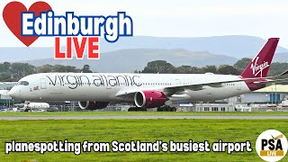 LIVE Plane spotting and chat from scenic Edinburgh  Scotland's busiest airport