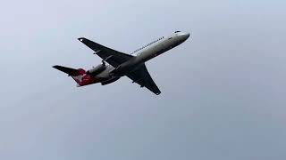 Qantaslink Departing On Rw21 At Perth Airport.
