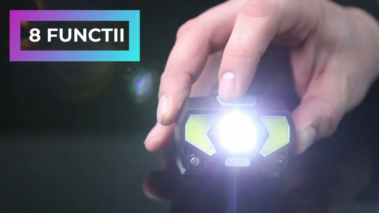 Lanterna frontala LED, 6 functii, senzor de miscare, acumulator, 1200mAh, La0100 Truck Light