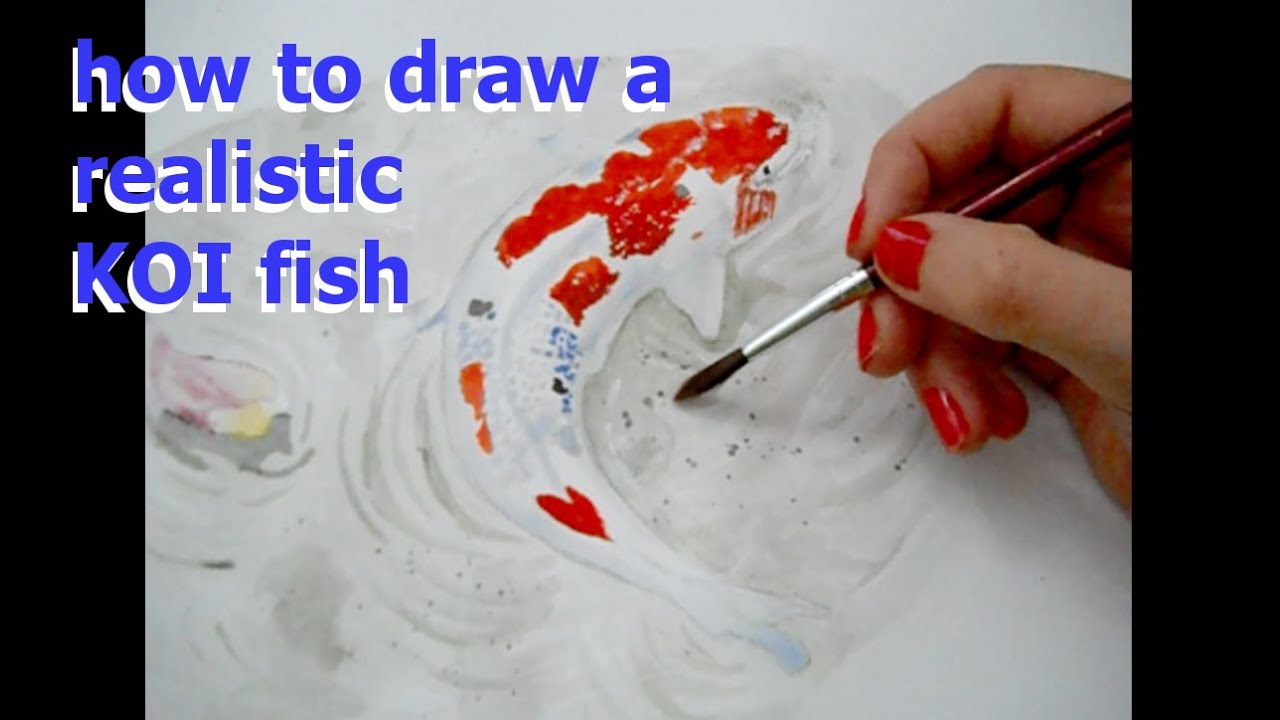 How to DRAW AND PAINT KOI FISH IN WATERCOLOR - tutorial - YouTube