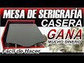 Como hacer una mesa de serigrafia casera con registro   mesa de estampado en  5 minutos