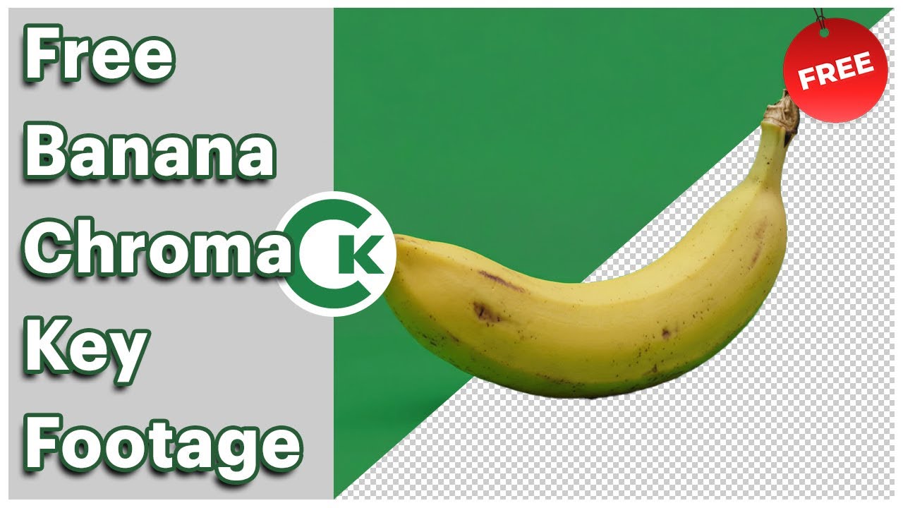 Free Banana Green Screen Footage | Banana Chroma Key Video (4K)