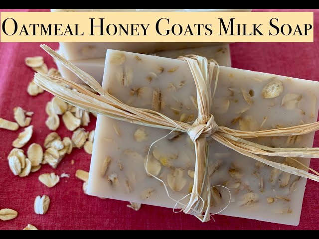 Melt and Pour Honey Oatmeal Soap Recipe With Pink Clay