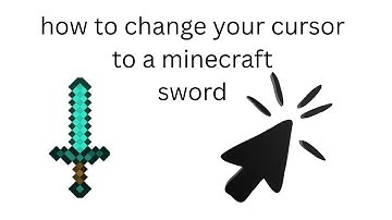 how to change your cursor to a minecraft sword