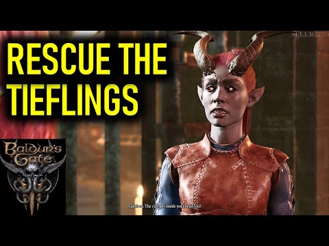 Rescue the Tieflings in Moonrise Towers Prison without fighting | Baldur's Gate 3 (BG3)