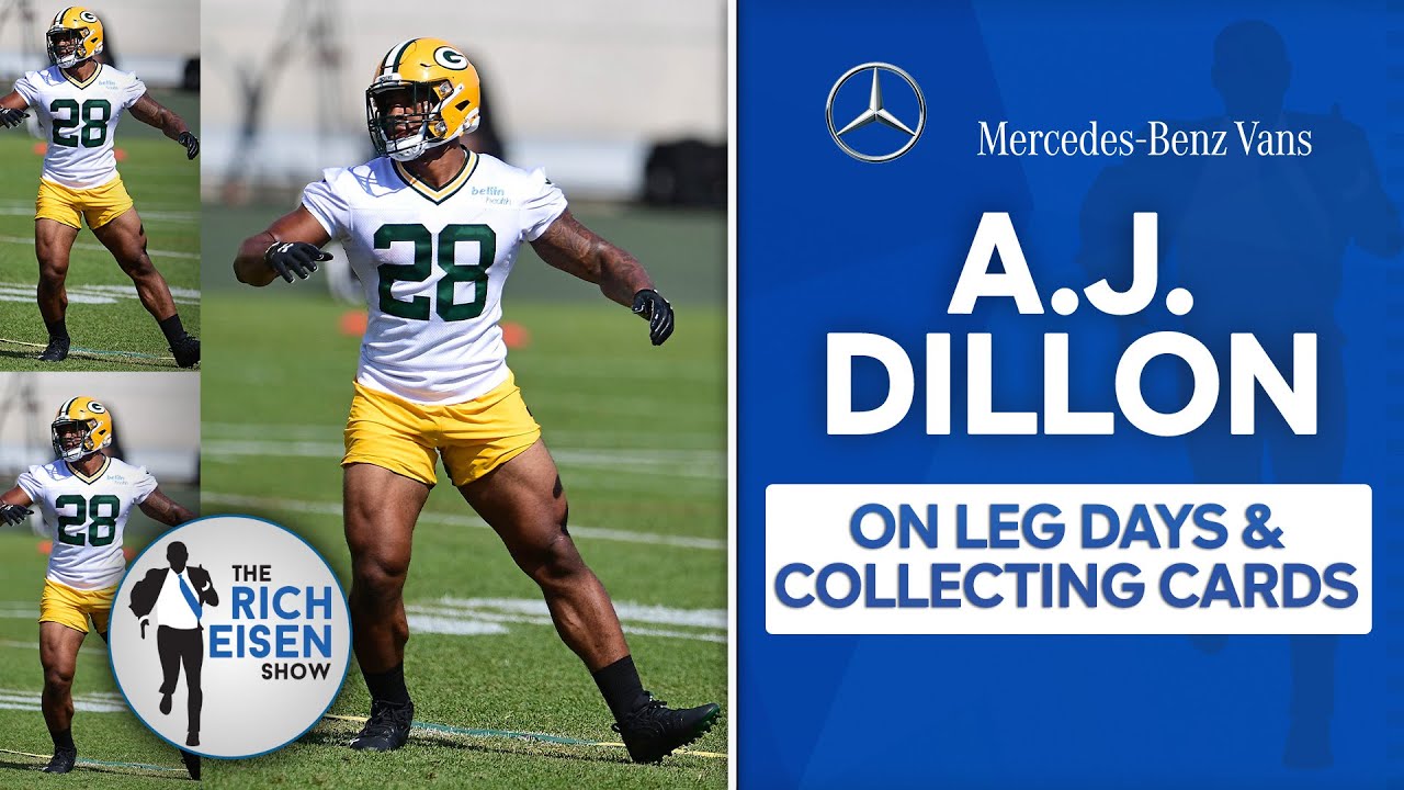 Packers RB AJ Dillon on Leg Days & Getting Aaron Rodgers to Sign His Rookie  Card