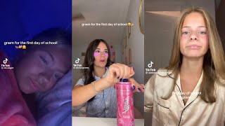 GRWM for the first day of school l Tik tok Compilation part 1 #fyp #grwm #firstdayofschool
