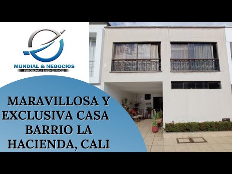 MARAVILLOSA Y EXCLUSIVA CASA EN EL BARRIO LA HACIENDA, CALI