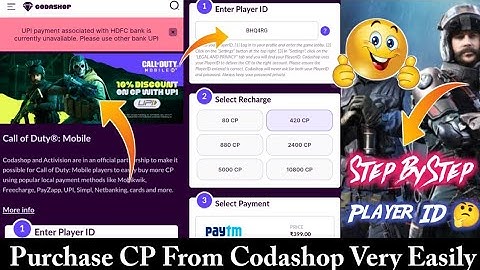 How To Buy CP In Call Of Duty Mobile Using Codashop | How To Buy CP In CoDM With Codashop