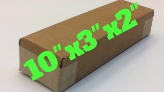 How to make a 10' x 3' x 2' cardboard box at home