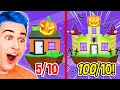 Rating The *CRAZIEST* Adopt Me HALLOWEEN Builds !! Roblox Adopt Me Glitch Build Hacks &amp; Sky Castles