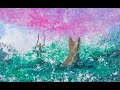 【簡単アルミホイルでペイント】桜の木ブランコ