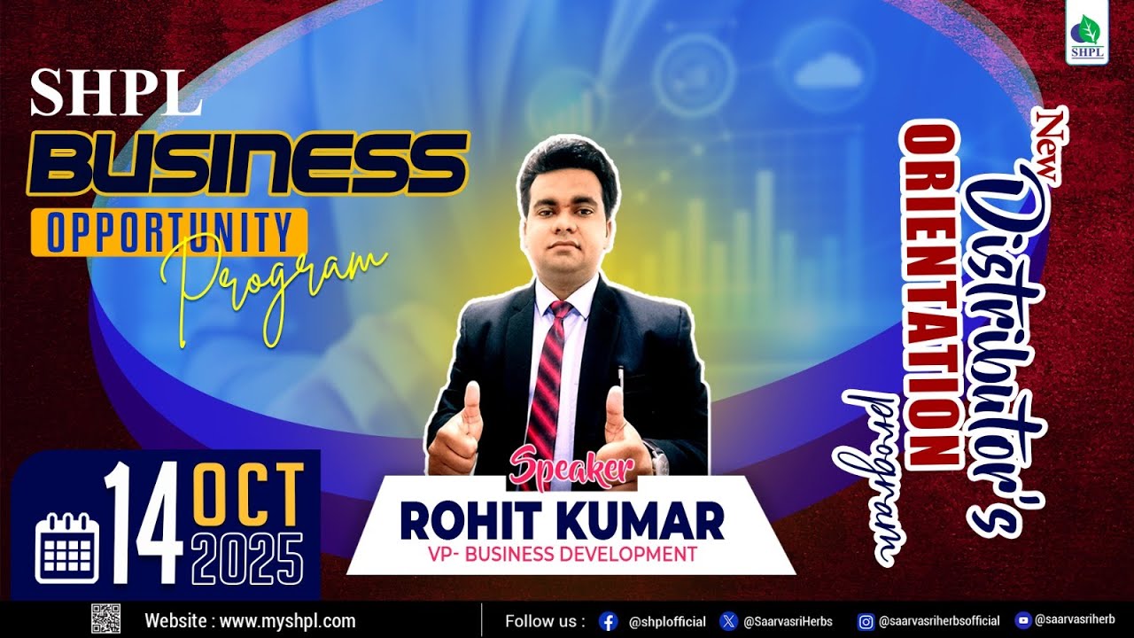 New Distributor's orientation program by Rohit Kumar | SHPL | 09/23 ...
