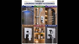 Types of Luxurious shower Accessories | Basic knowledge for Civil Engineering | #shorts