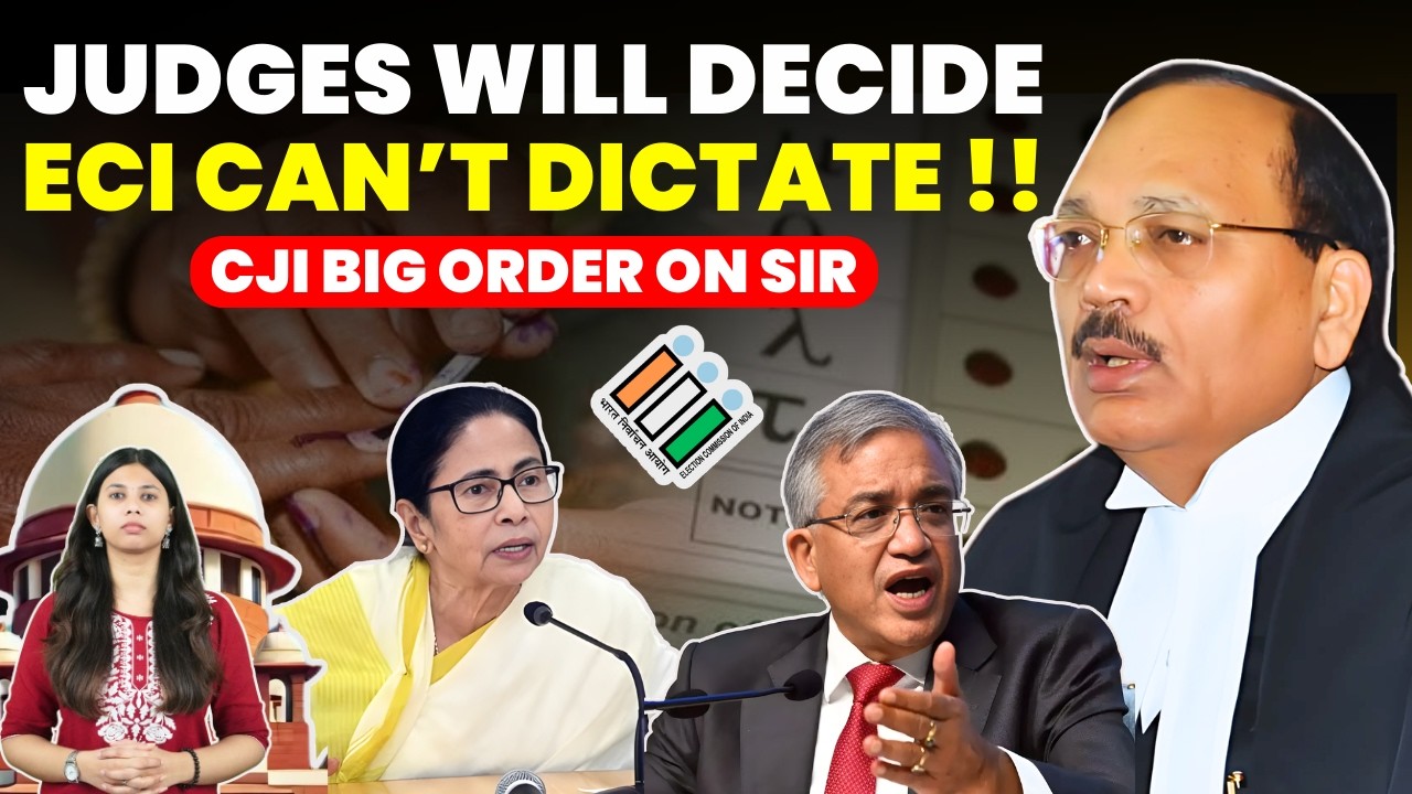 STOP! ONLY JUDGES WILL DECIDE....ECI CAN'T DICTATE....CJI-SC BIG ORDER ON SIR #supremecourtofindia