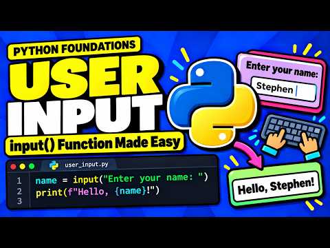 Python User Input Explained for Beginners | input() Function Made Easy
