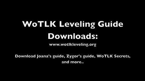 WoTLK Leveling Guide Downloads (.zip)