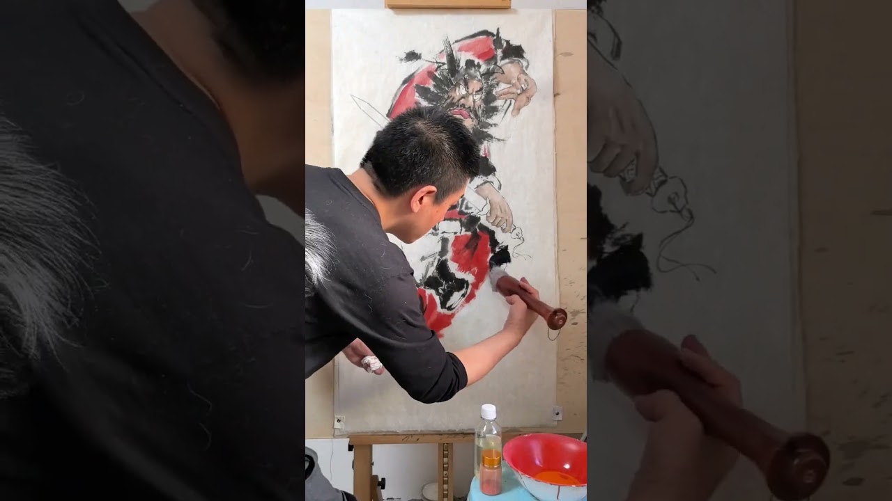 手描き自作絵画 JIN KUI YouTube