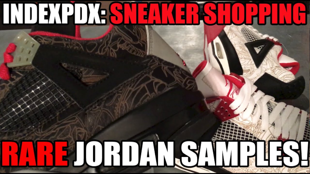 RARE Jordan 4 Samples! Sneaker Shopping At @IndexPDX (Jan 2016)